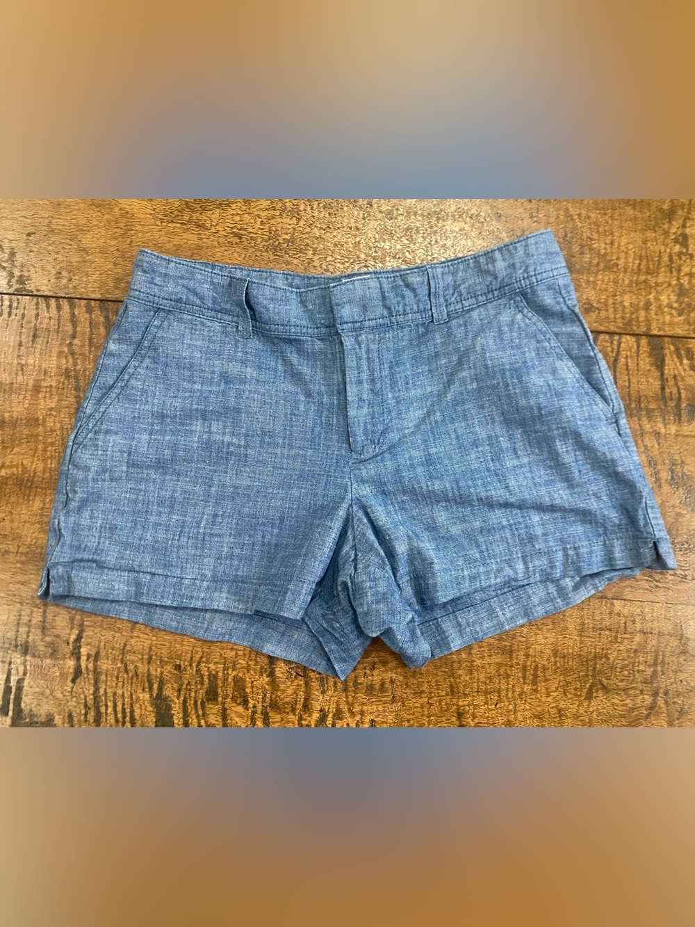 Gap City Short Blue Chambray Women’s Sz 8